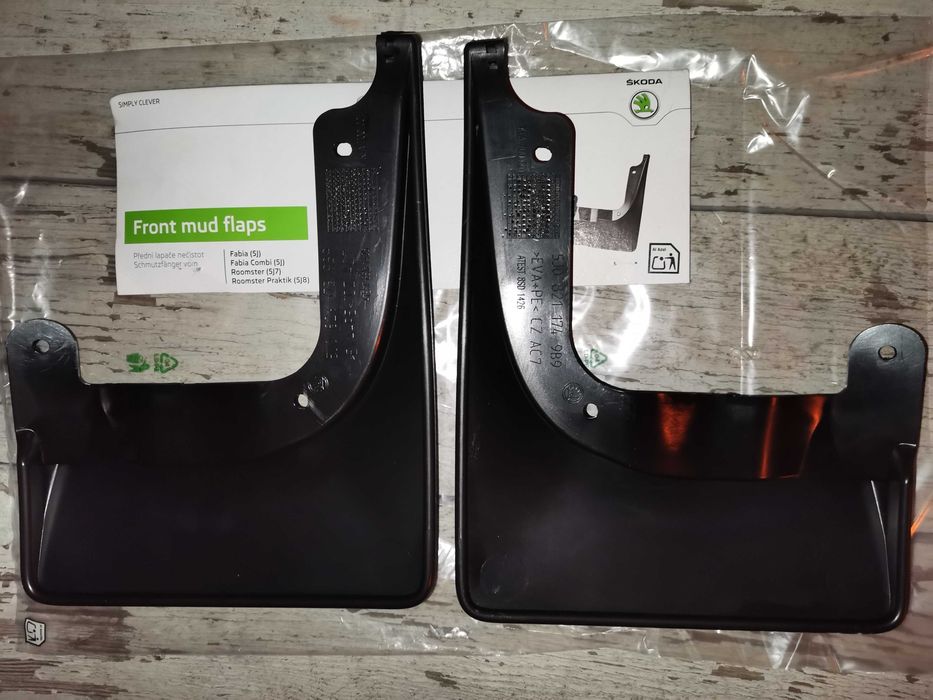 Брызговики оригинальные передние для Fabia 2, Roomster, Skoda, VAG