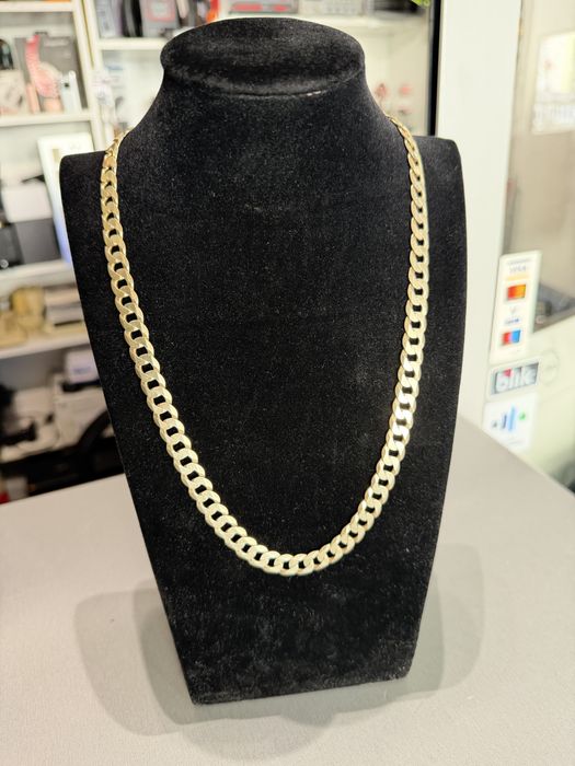 Srebrny łancuszek piękny próba 925 ponad 50g super stan