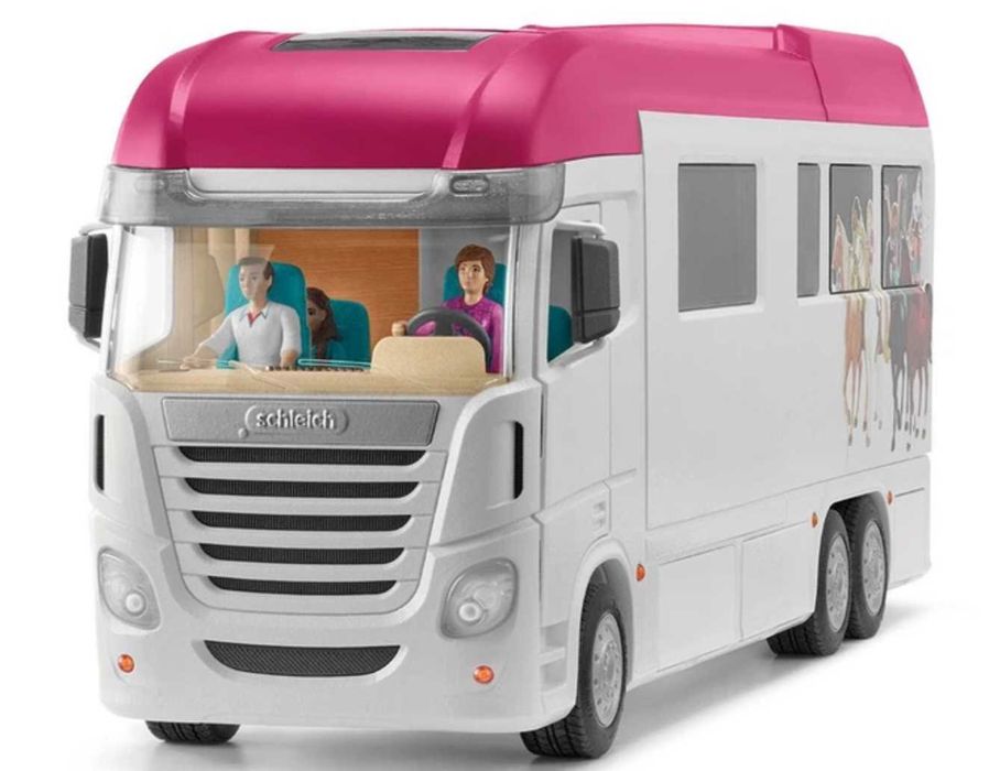 Schleich Horse Club 42619 Транспортер для коней: Кемпер + Аксесуари