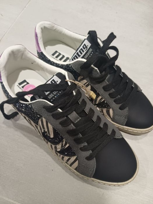 Buty sportowe sneakers błyszczące nowe 38 mtng