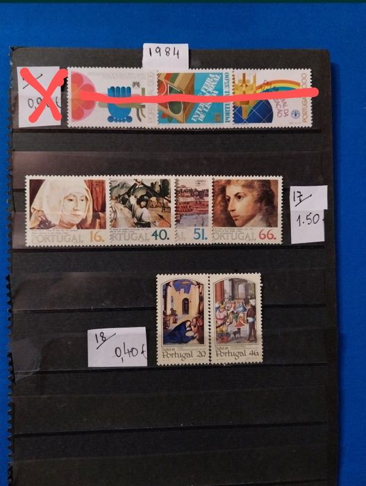 Selos de portugal . 1980 a 1984 - ref. 11/01