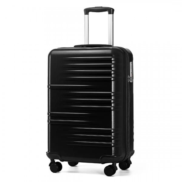 Walizka Podróżna 20'  Abs Z Zamkiem Tsa Kółkami 360° Czarna