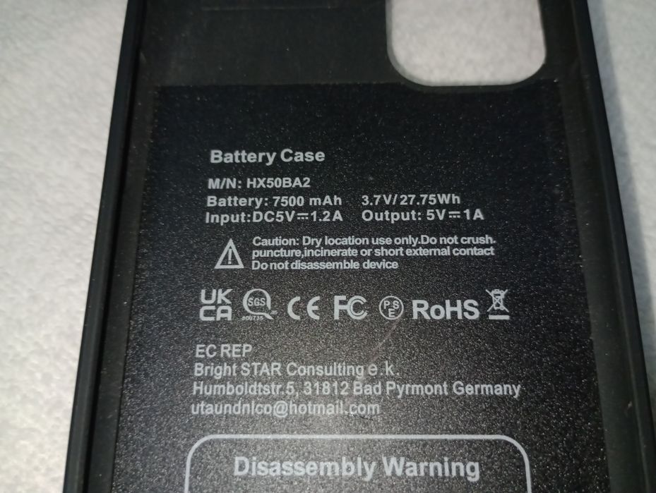 Чохол-акумулятор павербанк Iphone 11 Айфон 11 Battery Case 7500 mAh
