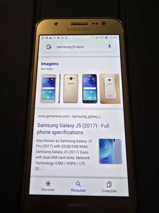 Samsung Galaxy J5 Duos Dourado – Dual SIM – Bom estado