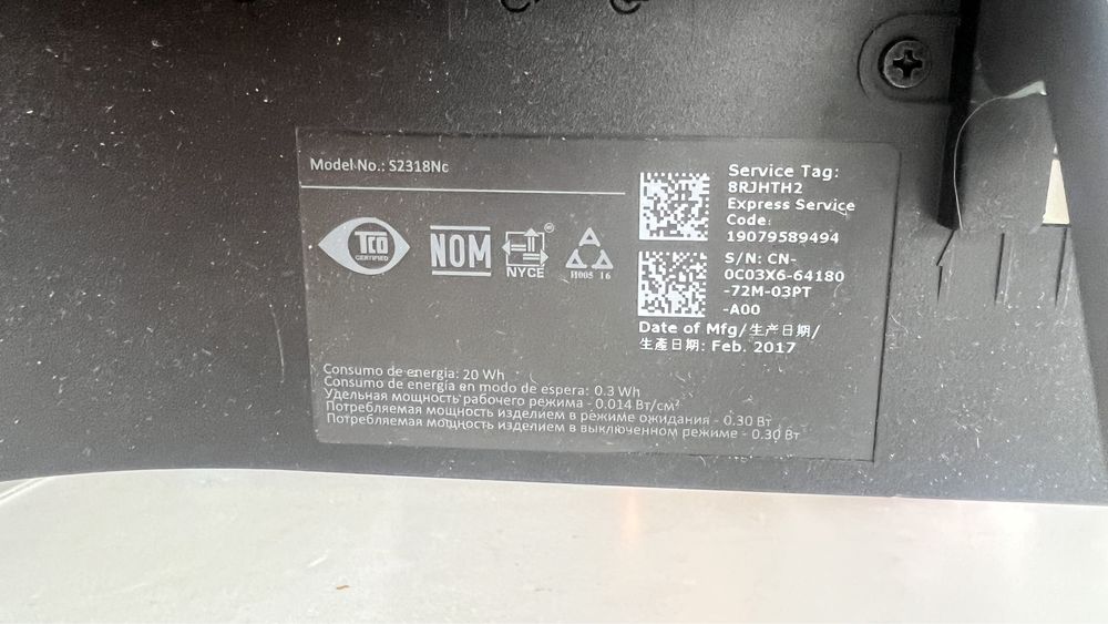 Монітор DELL S2318Nc 1920x1080 60 hz