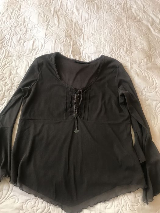 Czekoladowa bluzka KappAhl