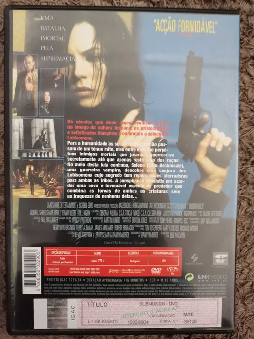 Underworld Submundo DVD