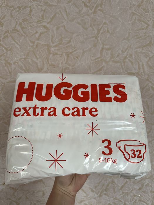 Підгузки Huggies extra care 3