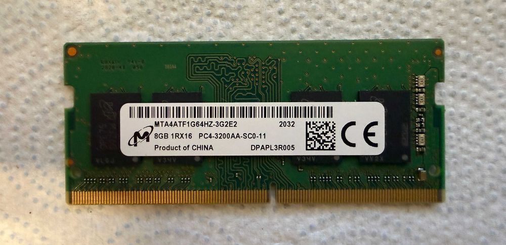 Pamięć ram ddr4 so-dimm 8gb Micron 2400MHz CL17