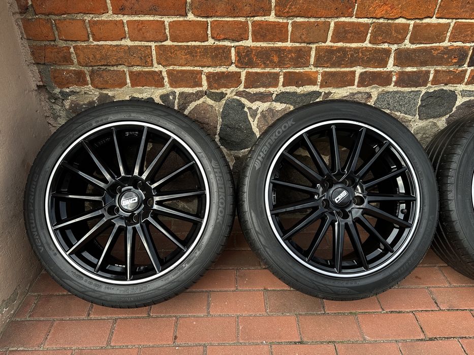 Alufelgi 5x112 18 Audi A4 B9 A6 C7 C6 245/45 letnie czarny polysk rant