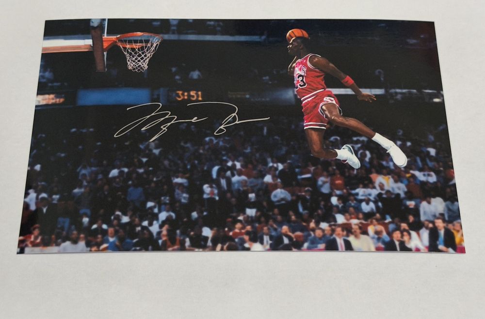 Автограф Майкла Джордана. Michael Jordan. Chicago Bulls. NBA.