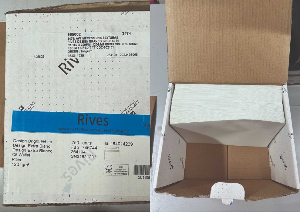 Envelopes Fine Paper Criativos para Casamentos, Baptizados etc