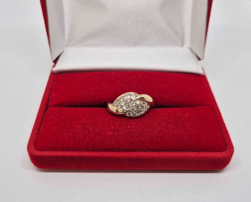 Pierścionek złoty, 2,69g ,złoto 14 KT, Komis Jasło Czackiego