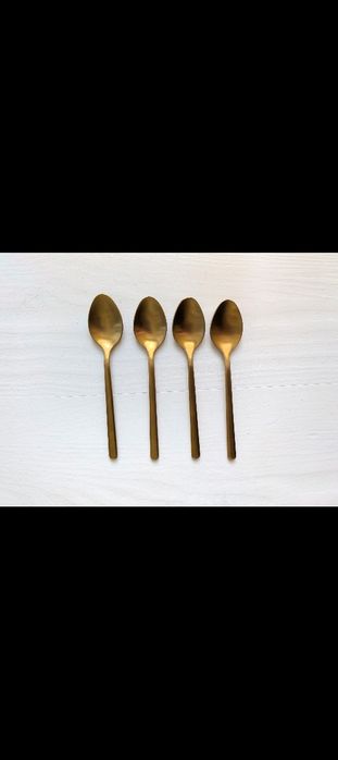 Łyżeczki ze stali nierdzewnej złocone H&M home