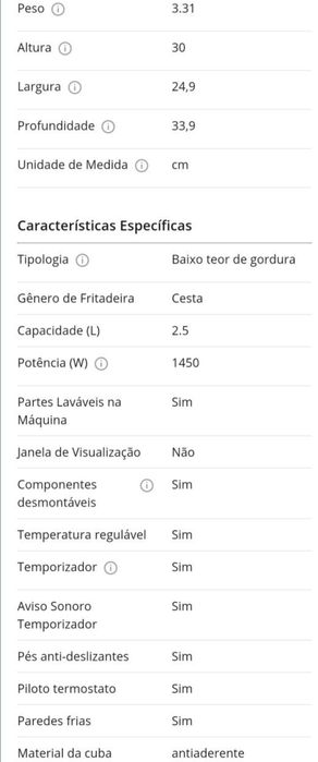 Air fryer flama 2,5l