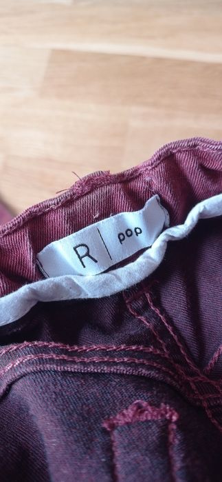 R Pop brązowe spodnie jeansowe r.140