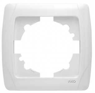 Рамка універсальна одинарная  біла VIKO для розеток