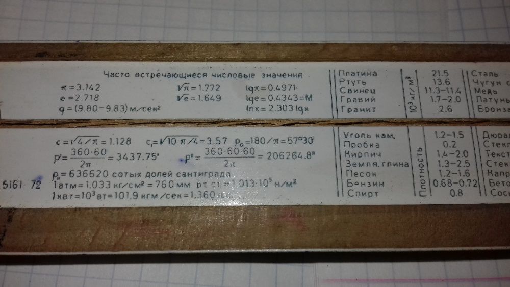 Продам логарифмическую  линейку
