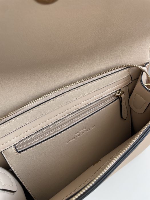 Сумка Valentino бежевого кольору