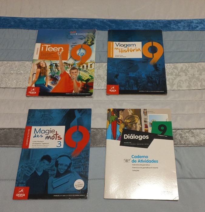 Caderno de atividades 9° ano: Portugues, inglês, francês e história