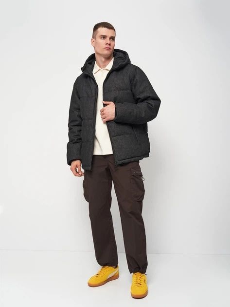 Куртка тёплая с капюшоном мужская Reserved XL-2XL Чёрная.