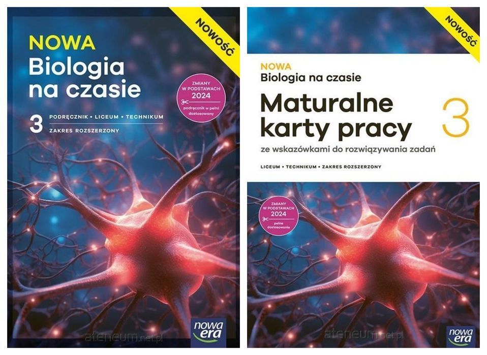 Nowa Biologia Na czasie 3 Podręcznik + Karty Pracy Zakres Rozszerzony Nowa Era 2026