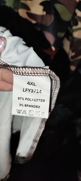 Długa tunika,bluzka  moro 4XL