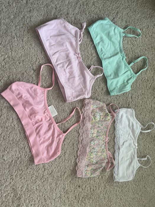 Sportowe staniczki dla nastolatki - 5 szt.