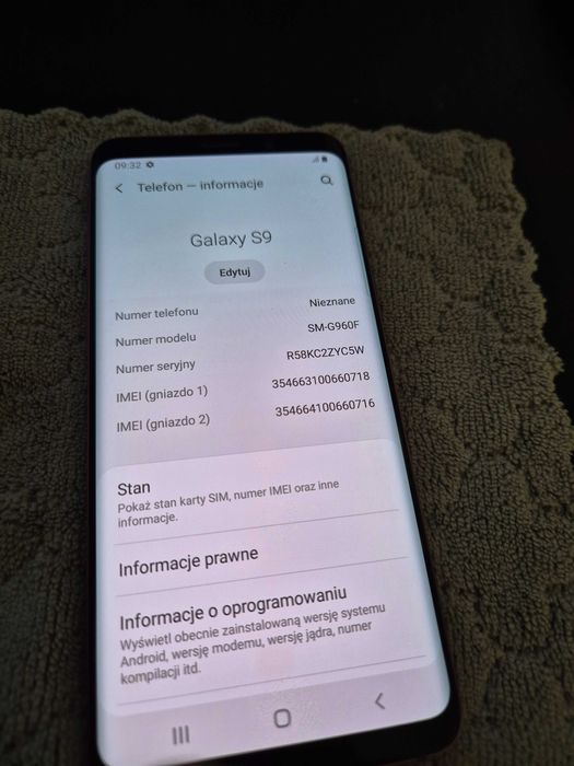 Samsung S9 - Jak nowy
