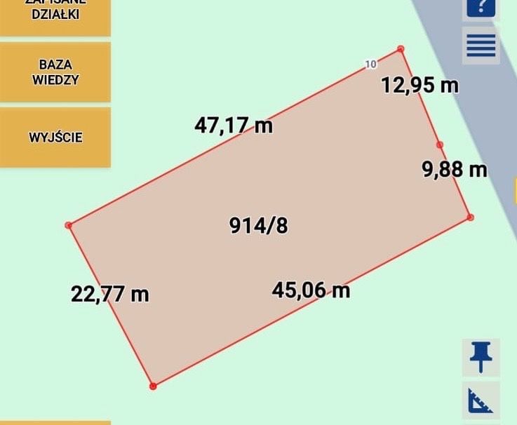 Działka budowlana 1049 m² pod dom lub usługi | Hrubieszów Łany - Widok 3