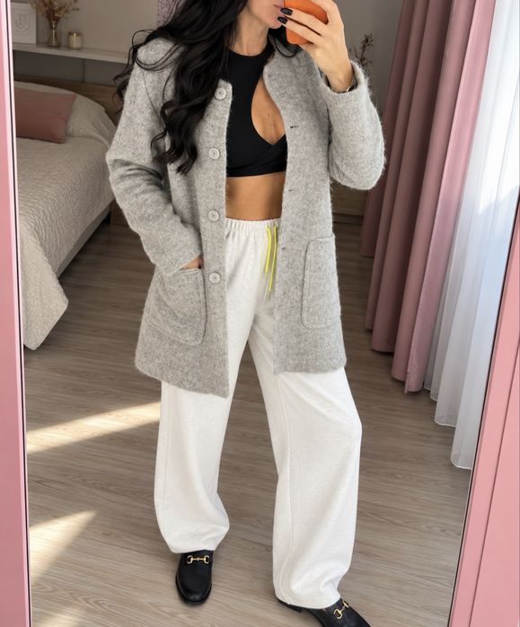 Пальто zara шерсть