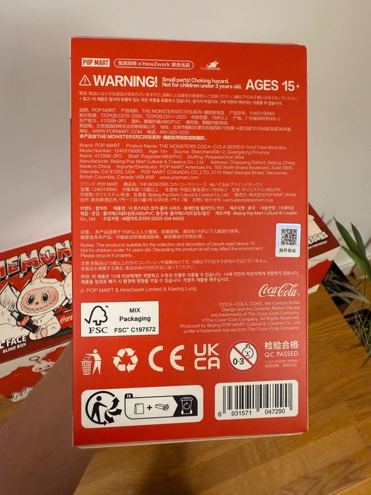 The Monsters Coca-Cola Series-Vinyl Face Blind Box Labubu Pop Mart