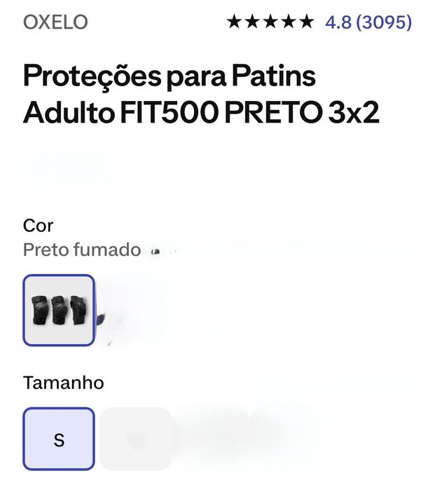 Proteções  para patins / skate