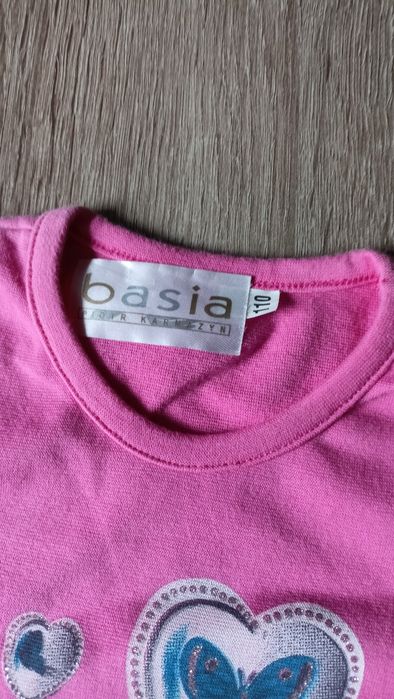 Koszulka, tunika bawełniana z motylkami 110/116  Basia