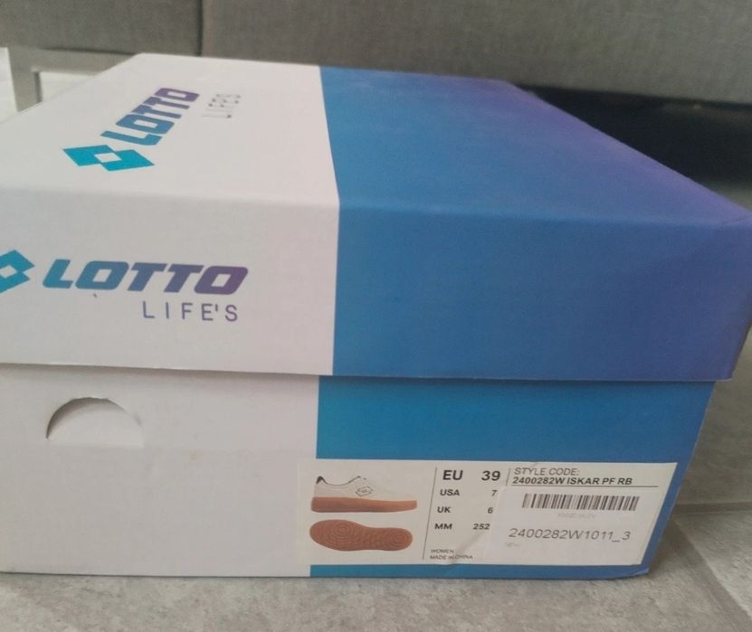 Lotto Iskar PF RB – nowe damskie sneakersy na platformie r. 39  okazja