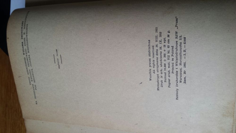Henryk Sienkiewicz Nowele wybrane 1952