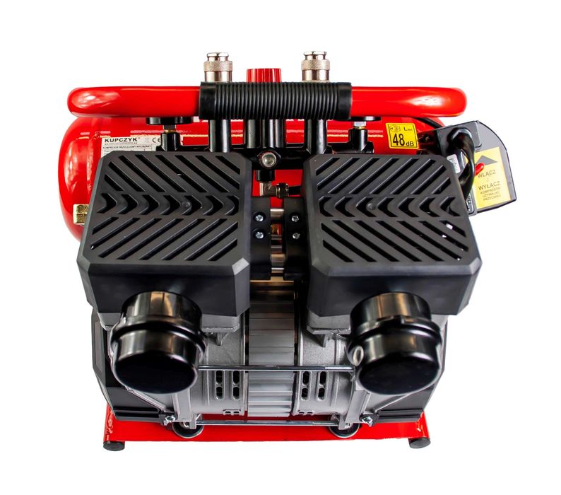 Kompresor bezolejowy wyciszony 6L FLO-6  1,1 KW 167 l/min Kupczyk