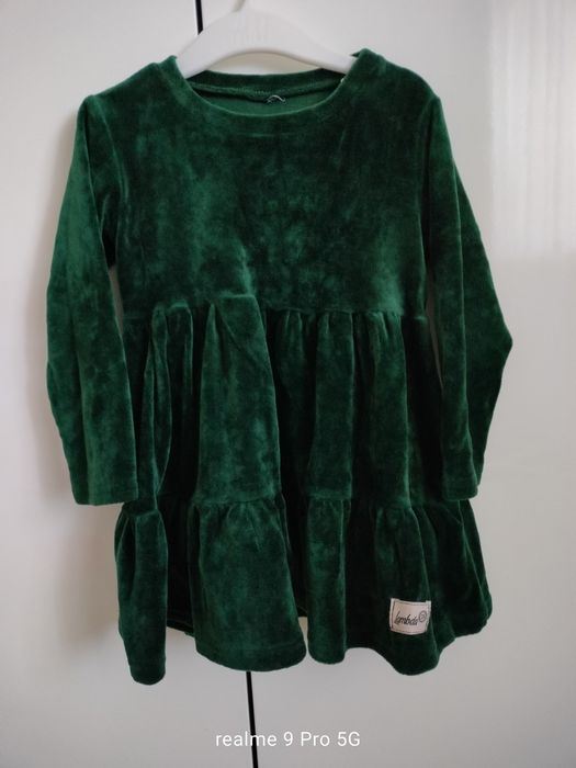 Welurowa sukienka Hand Made 98