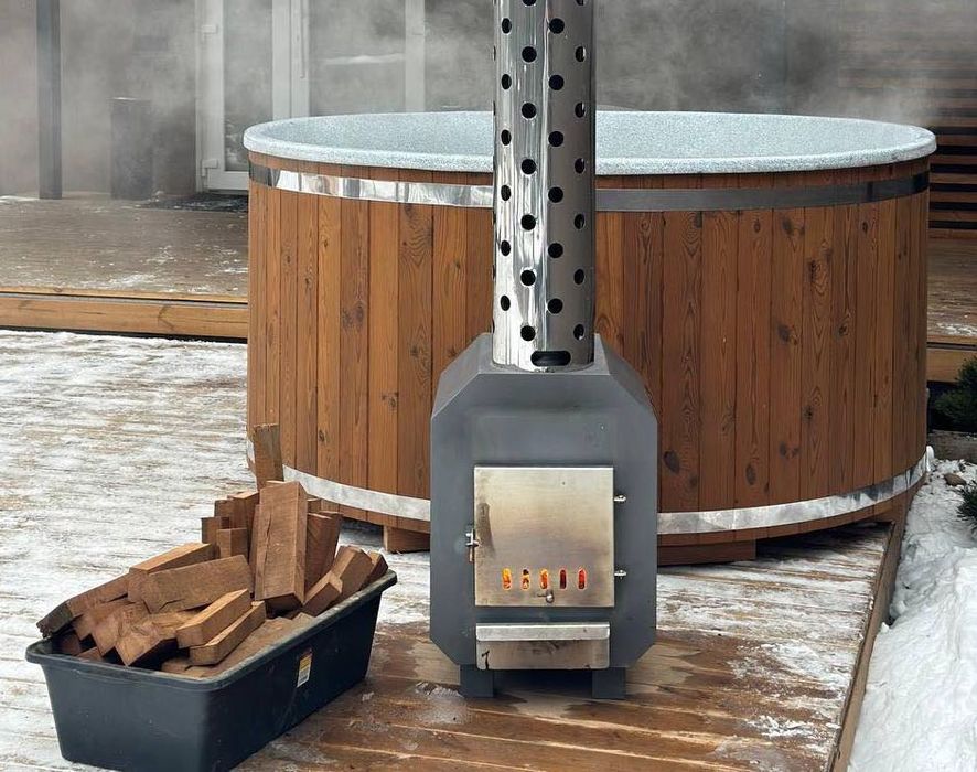 Balia ogrodowa Jacuzzi Gorąca beczka Piec Hot Tube od PRODUCENTA