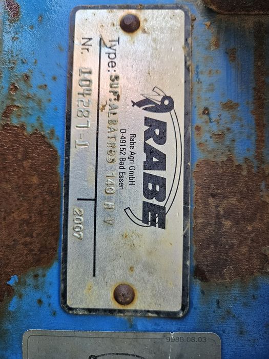 Pług 5 skibowy rabe werk albatros 140 vario liniowanie 2008 rok