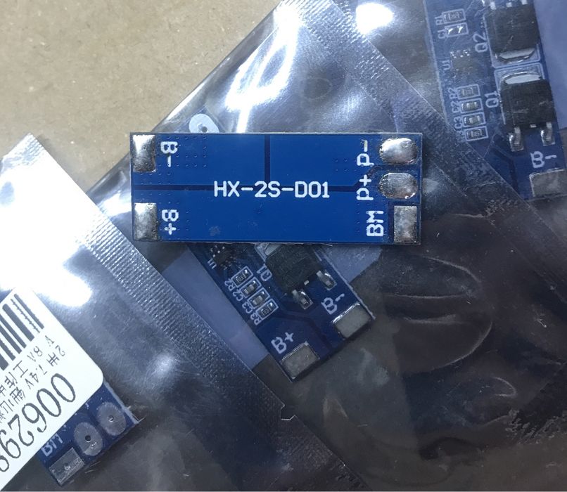 Плата BMS 2S, 8.4v, 8A