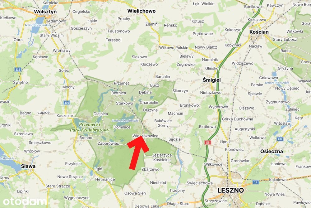 Mieszkanie z garażem i ogrodem - Włoszakowice, Wolsztyńska