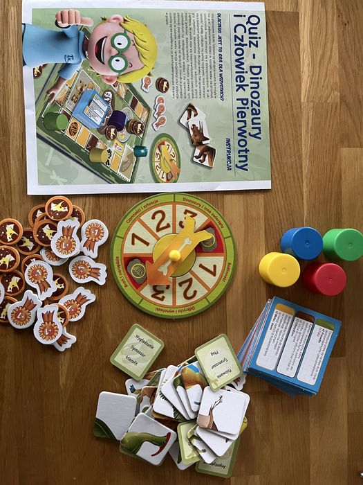 Quiz Dinozaury i czloeiek pierwotny - gra edukacyjna