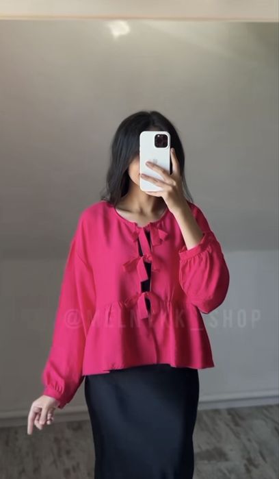 Блузка на завʼязках