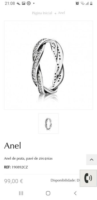 Anéis pandora original novos com pequeno defeito