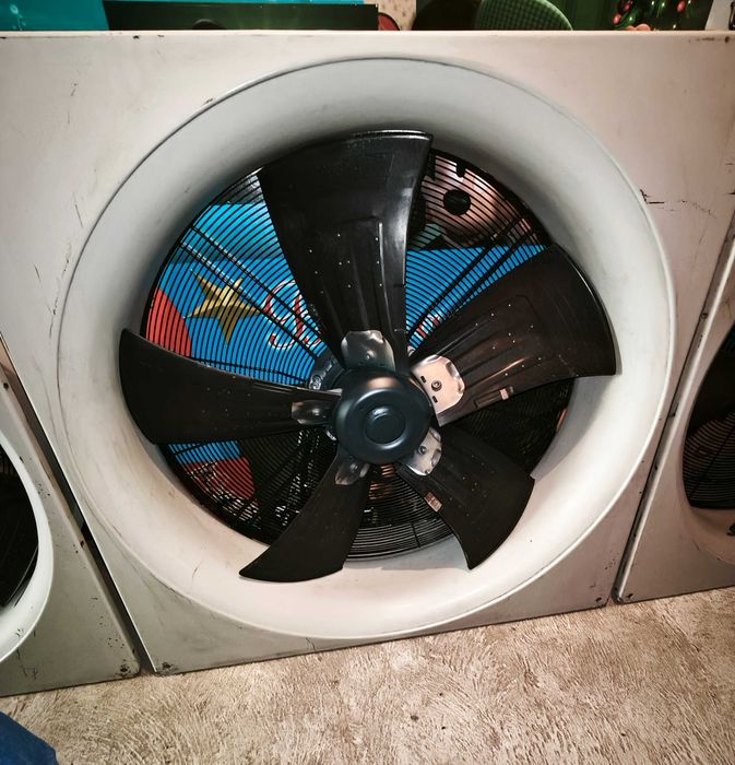Ventiladores industriais trifásicos com variador de velocidade