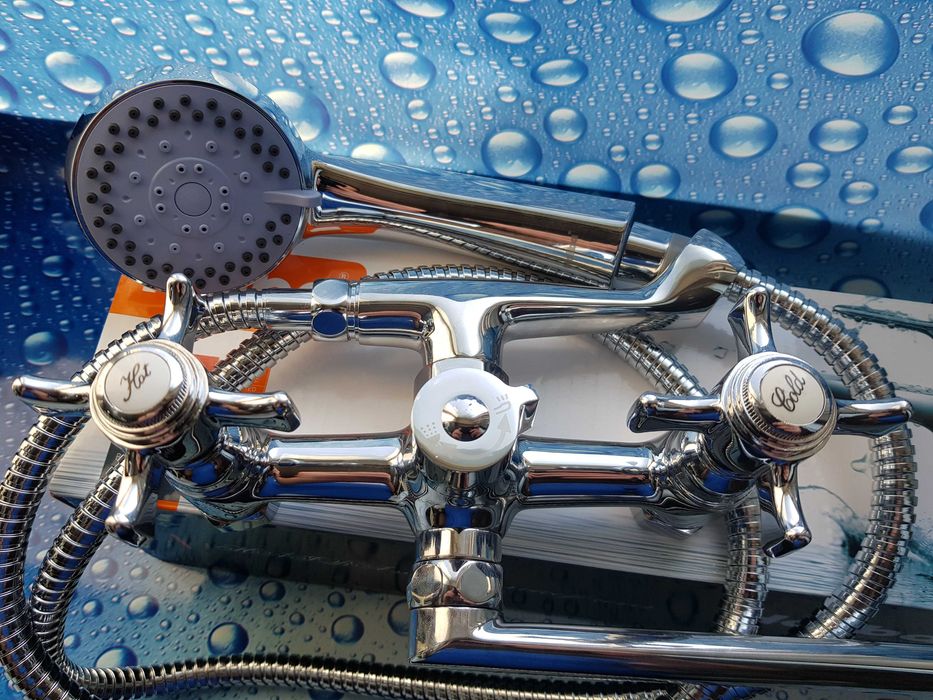 Смеситель змiшувач для ванной Haiba Zeus 140 EURO Латунь 100%