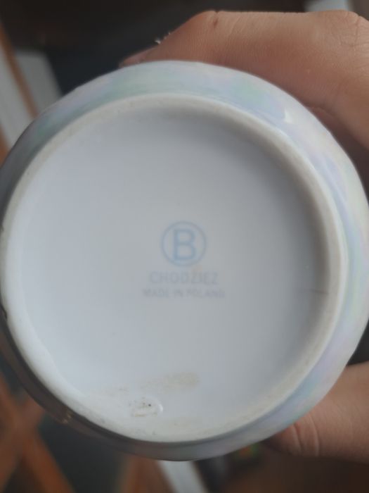 Kubek z porcelany chodzież róże perłowy