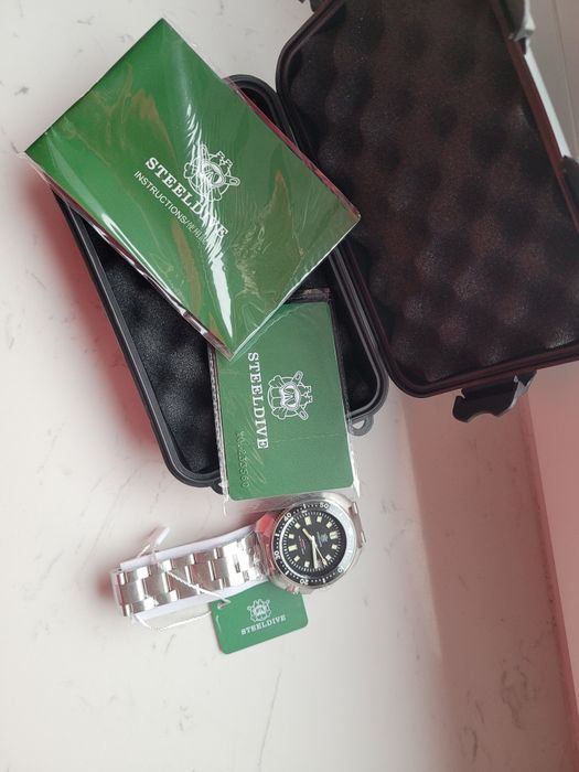 Zegarek Steeldive Cpt.Willard automat NH35 komplet  NOWY