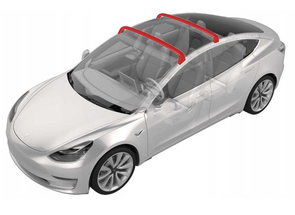 Bagażnik dachowy do TESLA Model 3 2017-